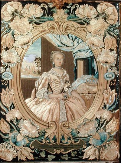 Portret van Maria Amalia van Saksen door Italian School